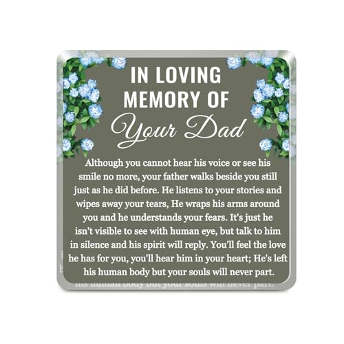 UJIMS Beileidsgeschenke für den Verlust des Vaters, Gedenkstätte, Schreibtisch-Ornament, Beileidsgeschenk, Trauer-Andenken (DadMemorialDesktop) von UJIMS