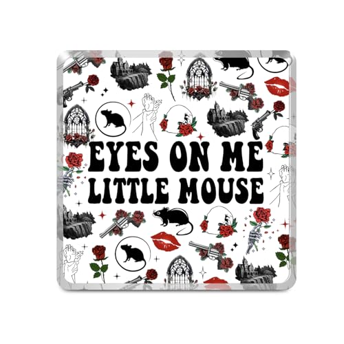 UJIMS Dark Romance Smut Reader Merch Haunting inspiriertes Acryl-Schild "Run Little Mouse" Fans Geschenke (HauntingADesktop) von UJIMS