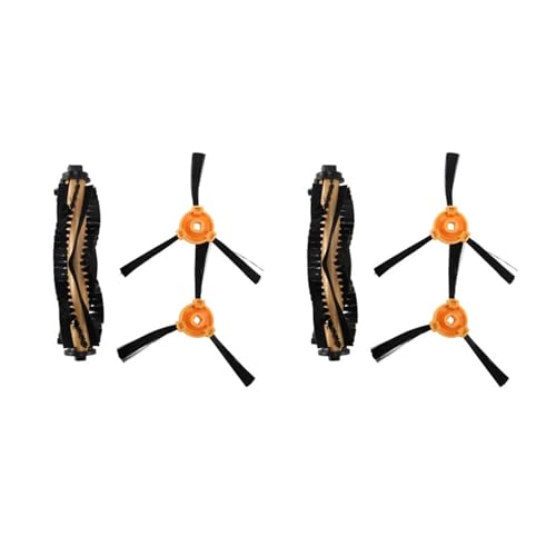 2er-Set Hauptbürste Seitenbürste Ersatz, Kompatibel For Ecovacs, Kompatibel For Deebot, N79 N79S, Kompatibel For Conga, Excellence 990 von UJMWBHFY