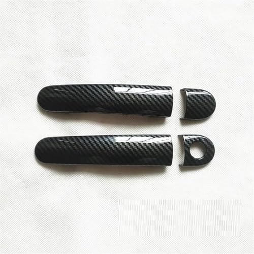 UJNHEQ Auto Türgriff Abdeckung Trim Kunststoff Nachahmung Carbon Faser Für SEAT Für Ibiza 6J Mk4 6L Mk3 FR Für Cupra 2004-2010 Autoteile(A) von UJNHEQ