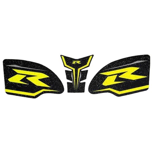 UJNHEQ Motorradaufkleber Anti-Rutsch-Tankpads Knieschoner Zubehör Passend Für Suzuki GSXR1000R GSX R1000R(Style 3) von UJNHEQ