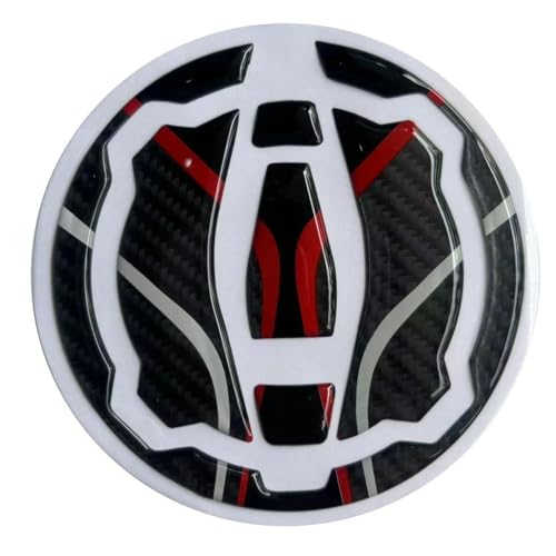 UJNHEQ Motorradzubehör Aufkleber Kohlefaser Tankdeckel Aufkleber Wasserdicht Für Z900 400 650 Für X300(Style 2) von UJNHEQ