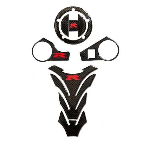 UJNHEQ Tankdeckel-Aufkleber Tankpad Gabel Gabelbrücke Obere Klemme Aufkleber Für Suzuki GSXR 600 750 1000 K3 K4 K5 K6 K7 K8 K9 L17(Style 4) von UJNHEQ