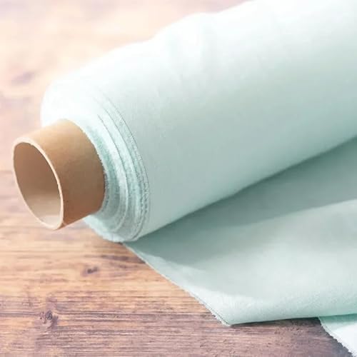 Tischdecke aus 100% steingewaschenem Leinen, einfarbig, Tischdecke aus natürlichem Stoff, für Küche, Esszimmer, Party, Urlaub, Tischdekoration (135 x 135 cm/hellblau) von UJNHGQ