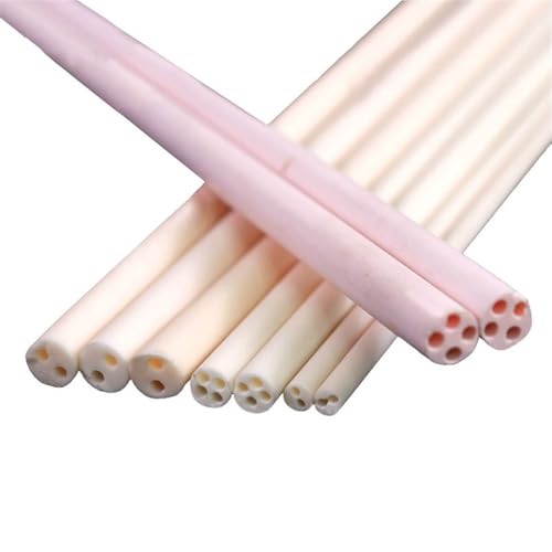 UJNKMGBF 95 Keramikrohr Korundrohr Thermoelement-Temperatursensor Schutzrohr Hochtemperatur 1300 Grad Mit Innenloch 2St(2holeI,L300MM_OD4MM Hole ID1MM) von UJNKMGBF