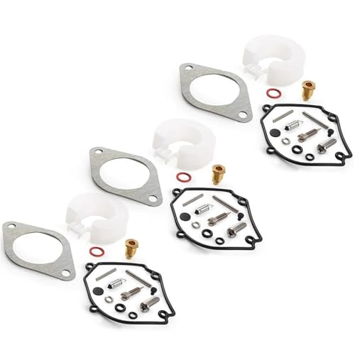 UJSSET 3 Sets Vergaser Reparatur Kit Für Y&amaha Außenbordmotor 2T 75 80 90HP 6H1-W0093-01-00 von UJSSET