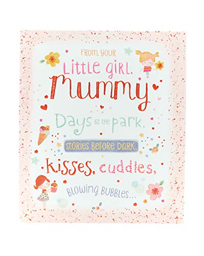 UK Greetings Muttertagskarte von Little Girl – Mama-Design von UK Greetings