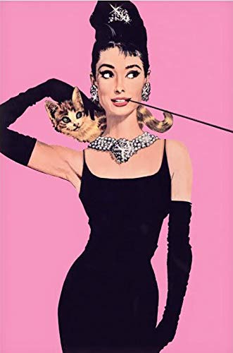 UK Import Poster [61 x 91,5 cm] | Audrey Hepburn: Pink Background von UK Import Poster [61 x 91,5 cm]