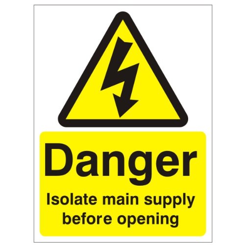 UK Safety Store WAE.21W-RP Schild, 1 x Rigid Plastic Sign von UK Safety Store