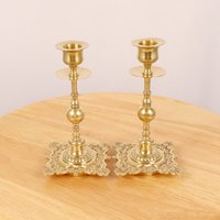 2 Kerzenständer/Kerzenhalter || Blumenmuster Vintage Messing Massiv 2Er Set Paar 2 Kerzenständer/Kerzenhalter || Blumenmuster Vintage Messing Massiv 2Er Set Paar von UKAmobile