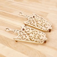 2 Kesselständer || Set Aus Tee-/Kaffeekanne/Eisenständer Vintage Messing Massiv 2Er von UKAmobile