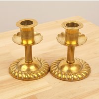 2 Vintage Kerzenständer /Kerzenständer || Massiv Messing 2Er Set 2 Vintage Kerzenständer /Kerzenständer || Massiv Messing 2Er Set von UKAmobile