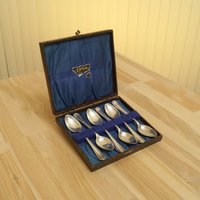 6 Löffel Set || Original Vintage Dekorative Box Made in England Epns A1 6 Löffel Set || Original Vintage Dekorative Box Made in England Epns A1 von UKAmobile