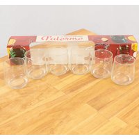 6 Schnapsgläser/Verres A Porto Palerme || Vintage Klare Gläser Hergestellt in Frankreich Set Von Sechs 14 Cl Verre Souffle Saint Gobain 6 Schnapsgläser/Verres A Porto Palerme || Vintage Klare Gläser Hergestellt in Frankreich Set Von Sechs 14 Cl Verre Souffle Saint Gobain von UKAmobile