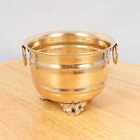 Blumentopf/Eimer || Vintage Massives Messing Und Kupfer Handgemacht Gehämmert Beschriftet - Rih Made in India Blumentopf/Eimer || Vintage Massives Messing Und Kupfer Handgemacht Gehämmert Beschriftet - Rih Made in India von UKAmobile