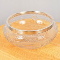 Glas Schüssel || Vintage Massivglas Und Versilberter Rand Epns Glas Schüssel || Vintage Massivglas Und Versilberter Rand Epns von UKAmobile
