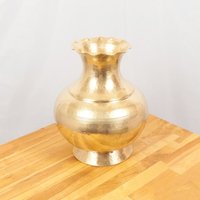 Große Vase Aus Messing || Gehämmerte Ornamente Vintage Massivem Handgemachte von UKAmobile