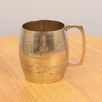 Kleiner Becher/Toby Tasse || Kann Als Blumentopf/ Vase Verwendet Werden Vintage Massives Messing - Gemarkt Epns von UKAmobile