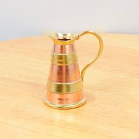 Krug/Karaffe Vase || Hergestellt in England Vintage Massives Messing Und Kupfer 10 Drams von UKAmobile