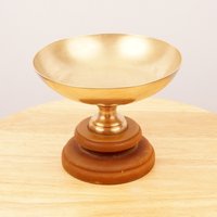Schale/Tablett Teller Mit Ständer Trophäe || Vintage Messing Massiv von UKAmobile