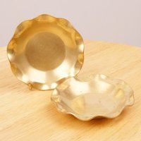 Set Aus Zwei Schalen/Tabletts Teller Ringtabletts Aschenbecher || Massives Messing Schwer Für Ihre Größe Zwei Messingplättchen von UKAmobile