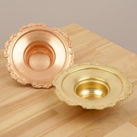 Set Aus Zwei Tellern/Tabletts Stifttabletts Ringtabletts Aschenbecher Kerzenhalter || Vintage Massives Messing Und Kupfer von UKAmobile