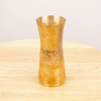 Vase || Vintage Schlichtes Design Gehämmertes Messing von UKAmobile