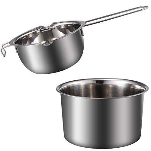 UKCOCO 1 Satz Doppelkessel Schmelztopf aus mit Ergonomischem Griff zum Schmelzen von Wachs Schokolade und Süßigkeiten im Wasserbad Leicht zu Reinigen und Langlebig UKCOCO 1 Satz Doppelkessel Schmelztopf aus mit Ergonomischem Griff zum Schmelzen von Wachs Schokolade und Süßigkeiten im Wasserbad Leicht zu Reinigen und Langlebig von UKCOCO