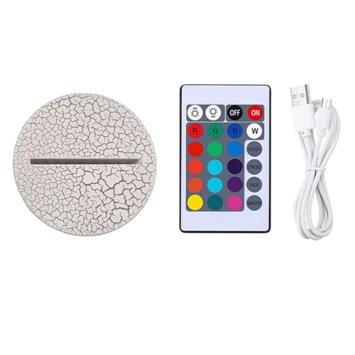 UKCOCO 1 Satz Led-lichtbasis Led-lampen-display-sockel Lampensockel Mit Farbwechsel 3d-lampensockel Tütenfüller Für Weihnachtsfeiern Led-nachtlicht Usb-led Acryl Schmücken Kind Haushalt von UKCOCO