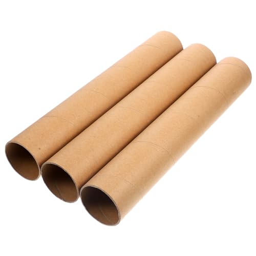 UKCOCO 1 Satz Teiliges DIY Papierrohre Lange Bastelröhren Kraftpapier Für Kunstprojekte Und Sichere Aufbewahrung Von Poster Und Kunstwerken 3 Stück von UKCOCO
