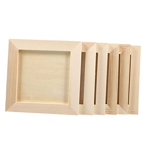 UKCOCO 1 Satz Teiliges Holz Fotorahmen Kreative Tonbilderrahmen Für DIY Projekte Und Kinderkunstwerke Fördert Die Kreativität Und Fantasie 6 Stück UKCOCO 1 Satz Teiliges Holz Fotorahmen Kreative Tonbilderrahmen Für DIY Projekte Und Kinderkunstwerke Fördert Die Kreativität Und Fantasie 6 Stück von UKCOCO