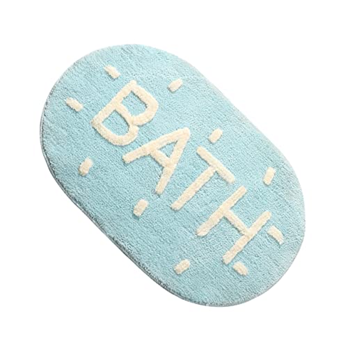 UKCOCO 1 Stück rutschfeste Badematte Blau Praktische Fußmatte für Badezimmer und Eingangsbereich Pflegeleicht und Dekorativ für Trockene Füße und Sichere Nutzung von UKCOCO