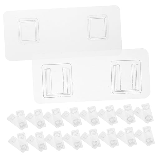 UKCOCO 10 Paare Teiliges Klebehaken Transparent Wandmontierbar Halt Rückstandslos Entfernbar Geeignet für Küche Bad Wohnzimmer zur Befestigung von Steckdosenleisten Bilderrahmen UKCOCO 10 Paare Teiliges Klebehaken Transparent Wandmontierbar Halt Rückstandslos Entfernbar Geeignet für Küche Bad Wohnzimmer zur Befestigung von Steckdosenleisten Bilderrahmen von UKCOCO