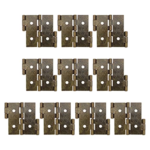 UKCOCO 10 Stücke Doppeltwirkende Scharniere Rostbeständigem Stahl für Türen und Möbel Retro Stil Hohe Härte für Eckschränke und Raumteiler Korrosionsbeständig von UKCOCO