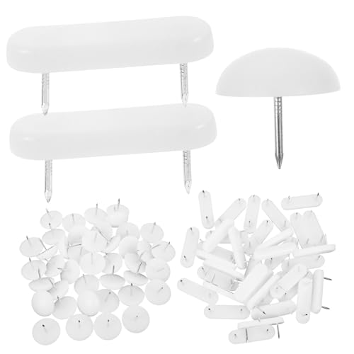 UKCOCO 100stücke Möbelbein Bodenschoner Stuhl Und Tischgleiter Mit Nägeln rutschfest Schützend Für Fliesenböden Installieren Langlebig Für Sofas Und Tische von UKCOCO