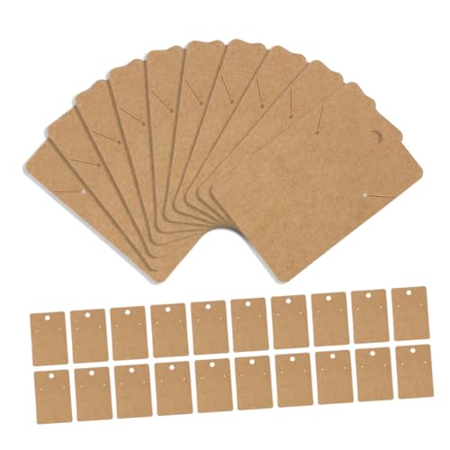 UKCOCO 100stücke Schmuck Display Karten Aus Papier Ohrringkarten Schmuckverpackungskarten Kleine Karten Für Juweliergeschäfte Zur Präsentation Von Ohrringen Und Halsketten von UKCOCO