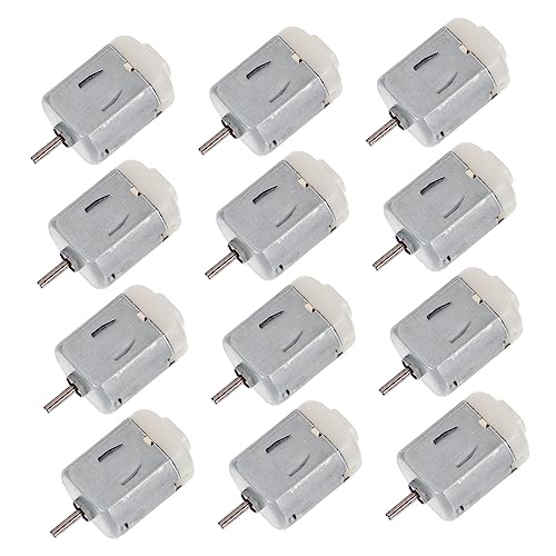 UKCOCO 12 Stück Teiliges Miniatur Micro Dc Motor Leichter Mini Ventilatormotor Langlebiger Spielzeugauto Motor für Kompakt und Einfach zu Montieren für DIY Projekte und Stem Experimente von UKCOCO
