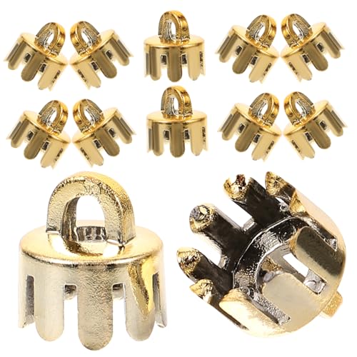 UKCOCO 12 Stück Teiliges Weihnachtskugel Kappen aus Langlebigem Material Leicht und Bruchsicher für DIY Bastelprojekte Aufhänger für Weihnachtsbaumkugeln und Dekorationen UKCOCO 12 Stück Teiliges Weihnachtskugel Kappen aus Langlebigem Material Leicht und Bruchsicher für DIY Bastelprojekte Aufhänger für Weihnachtsbaumkugeln und Dekorationen von UKCOCO