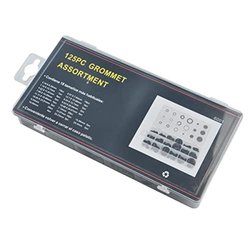 UKCOCO 125stück Gummi-o-ring Dichtungsring Sortiment-set Hydraulik-sanitärdichtungs-set Drahtringe Unterlegscheiben Dichtungsset Schwarz von UKCOCO