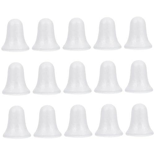 UKCOCO 15 Stück Teiliges Foam Glocken Weiß Langlebige Styropor Weihnachtsglocken zum Bemalen Basteln und Dekorieren DIY Weihnachtsbaum Schmuck für Kreative Festtagsdeko UKCOCO 15 Stück Teiliges Foam Glocken Weiß Langlebige Styropor Weihnachtsglocken zum Bemalen Basteln und Dekorieren DIY Weihnachtsbaum Schmuck für Kreative Festtagsdeko von UKCOCO