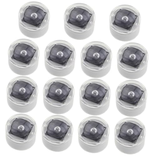 UKCOCO 15st Led-deckleuchten Solarlampe Im Freien In Bodenwegleuchten Led-solarwegleuchten Solar-bodenleuchten Garten Dekorative Lichter Stufenlichter Weiß Wasserdicht Landschaftslichter von UKCOCO