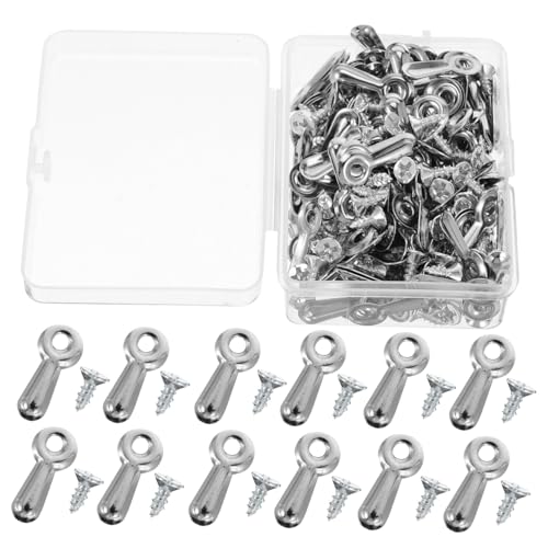 UKCOCO 160 Stück Metallbeschläge mit Schrauben Hardware Clips für Sichere Rückwandbefestigung UKCOCO 160 Stück Metallbeschläge mit Schrauben Hardware Clips für Sichere Rückwandbefestigung von UKCOCO