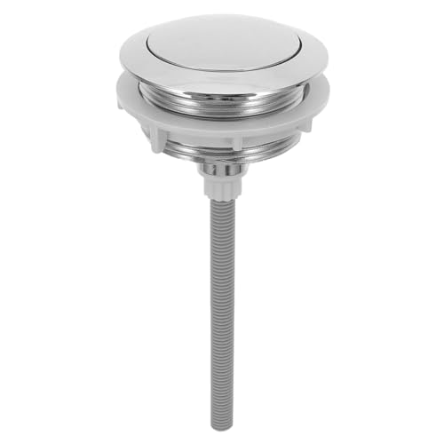 UKCOCO 1Stk Wassertank Einzelknopf langlebiger Toilettenknopf WC-Spülventile Toiletten-Spülknopf Einzelknopf-Spülung wasserbehälter Toilettentankknopf Universal-WC-Spültaste Abs Silver von UKCOCO