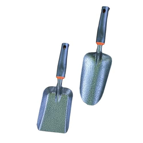 UKCOCO 2Stücke Multifunktions Gartenschaufel Robustes Eisen Düngespaten Satz für Gartenarbeit Pflanzung und Bodenlockerung Ergonomischer Griff für Pflanzen und Gemüse von UKCOCO