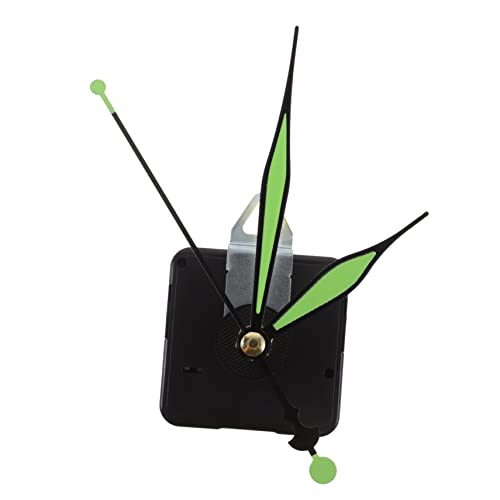 UKCOCO 2 Sätze Bausatz Uhrwerk Leuchtendes Uhrenset Elektrischer Uhrmotor Mechanisch Uhrwerke Batterieuhrmotor Digitale Wanduhr Wanduhrwerk Elektronik-kit Welle Modern Light Green Plastik von UKCOCO