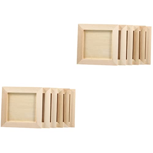 UKCOCO 2 Sätze Holz Bilderrahmen Kreative Fotorahmen Für Bastelrahmen Kiefernholz Für DIY Projekte Und Kreative Gestaltung 6 Stücke * 2 UKCOCO 2 Sätze Holz Bilderrahmen Kreative Fotorahmen Für Bastelrahmen Kiefernholz Für DIY Projekte Und Kreative Gestaltung 6 Stücke * 2 von UKCOCO