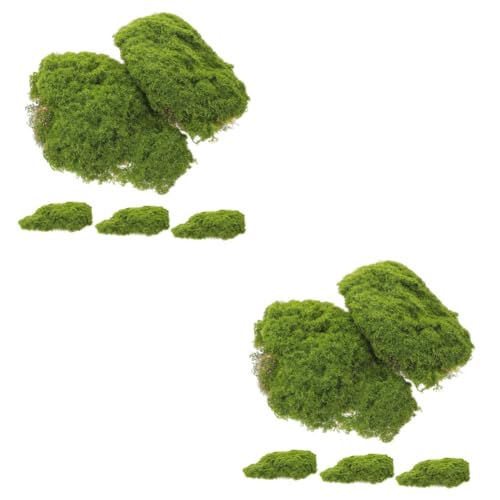UKCOCO 2 Sätze Imitiertes Moosdekor Dekoration Grüne Ornamente Felsen Künstliches Moos Künstlicher Moosblock Falsches Moos Moosblöcke Imitiertes Moosdekor Imitierter 5 Stück * 2 von UKCOCO