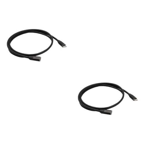 UKCOCO 2 Stück 1 USB Verlängerungskabel Typ C Verlängerungskabel USB C Verlängerungskabel Typ C Stecker Auf Buchse USB C Stecker Auf Buchse Verlängern Sportler von UKCOCO