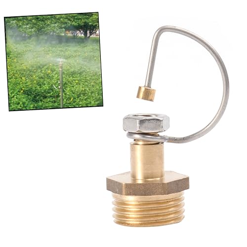 UKCOCO 2 Stück Garten Sprinkler Misting System Atomizer Reflektierender Kupfer Mikrodüse Sprinkler für Blumenbewässerung zu Installieren und Tragbar von UKCOCO