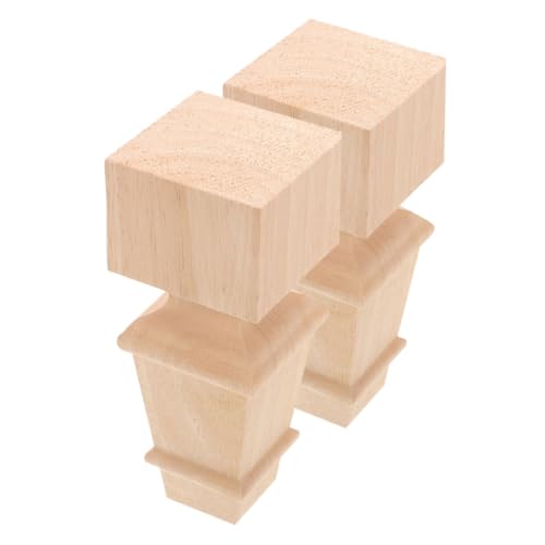 UKCOCO 2stücke Holz Möbelbeine Für Tisch Und Stuhl Runde Massive Ersatzfüße Echtem Holz Für Sofa Schrank Und Kommode Elegantes Design Und Einfache Montage von UKCOCO